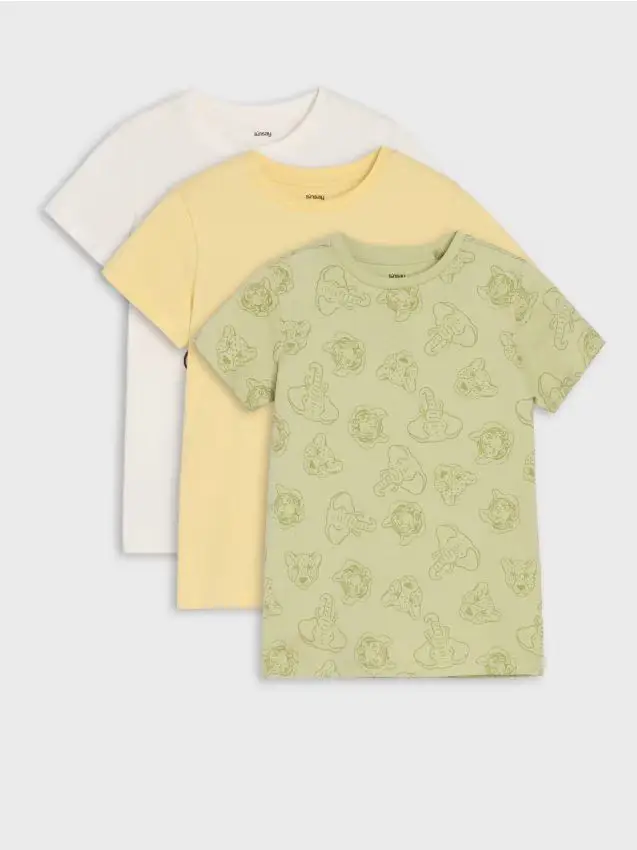 Confezione da 3 t-shirt - verde oliva chiaro