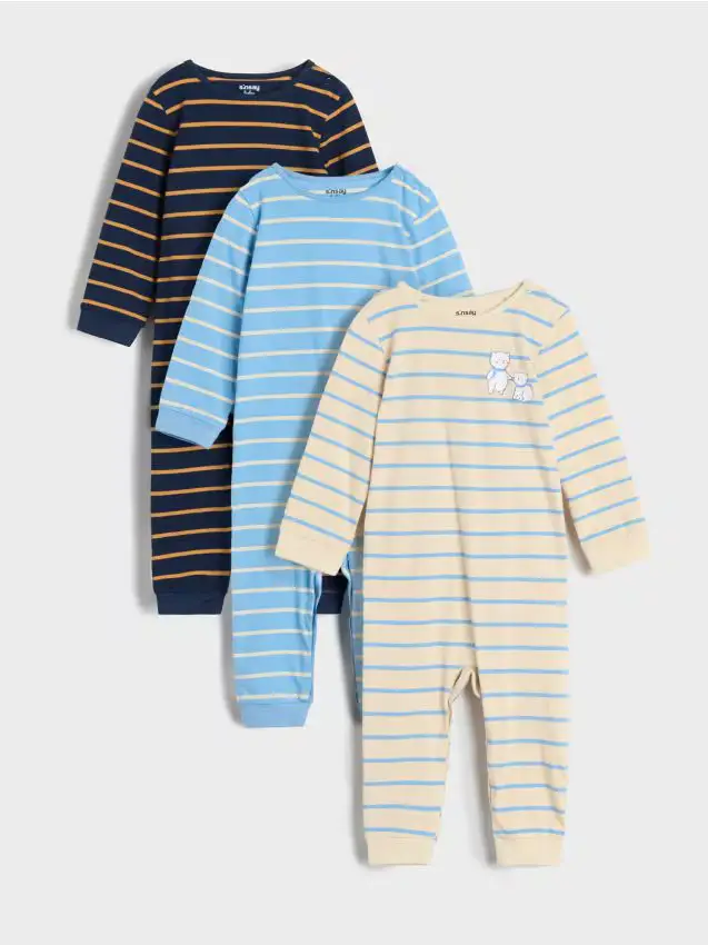 Confezione da 3 tutine - panna