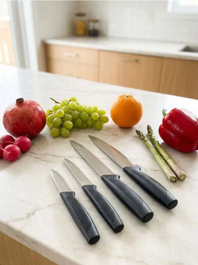 Confezione da 4 coltelli da cucina - nero