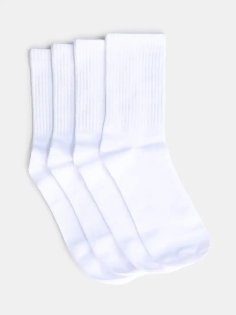 Confezione da 4 paia di calze - bianco miniatura 3