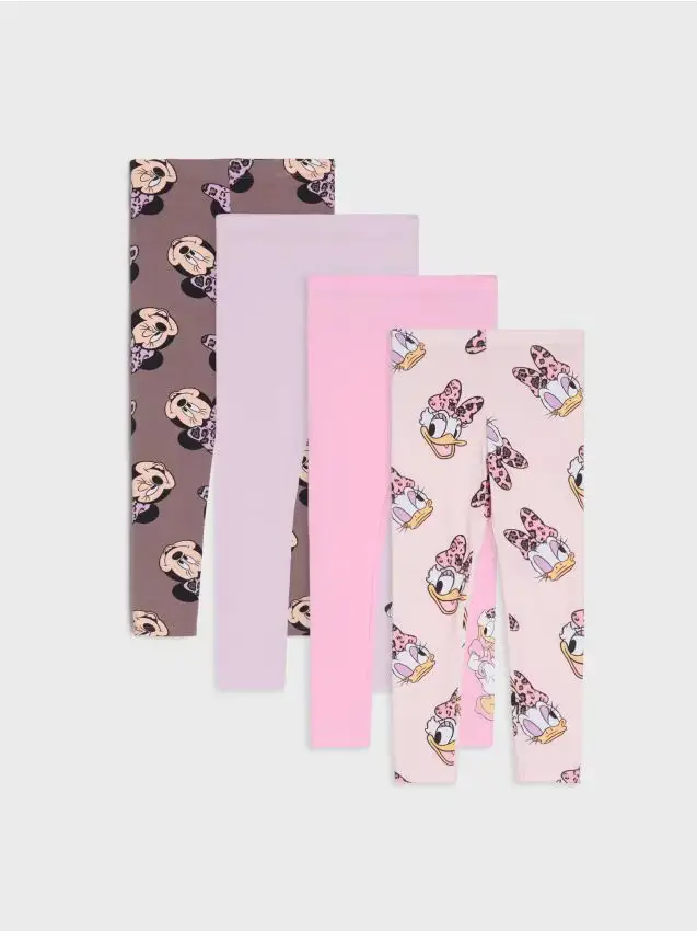 Confezione da 4 paia di leggings Minnie Mouse - panna
