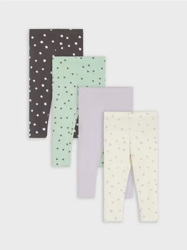 Confezione da 4 paia di leggings - nude