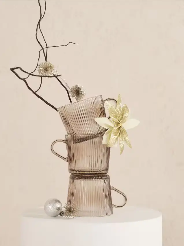 Confezione da 4 tazze - beige