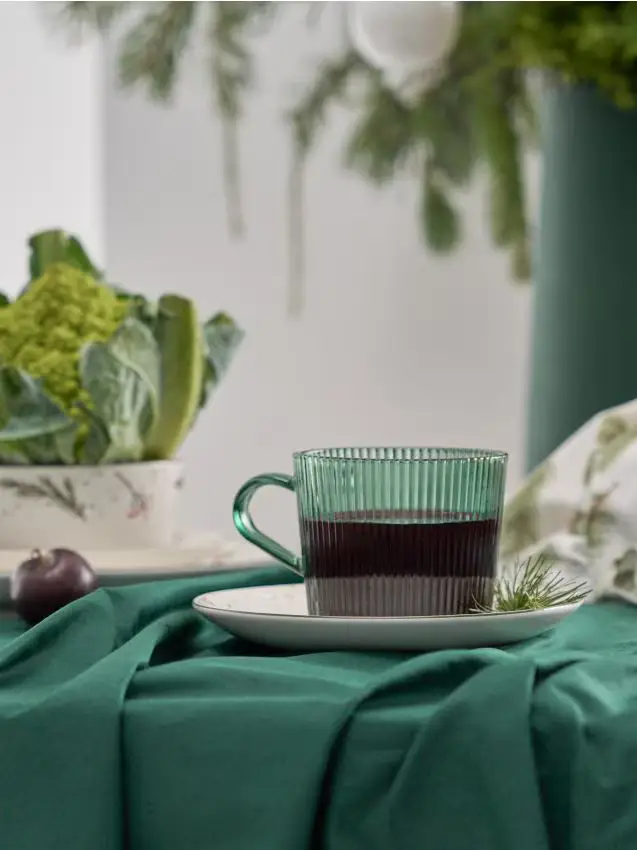 Confezione da 4 tazze - verde petrolio