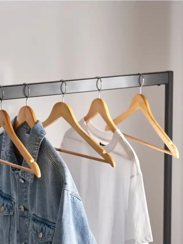 Confezione da 5 appendiabiti - beige