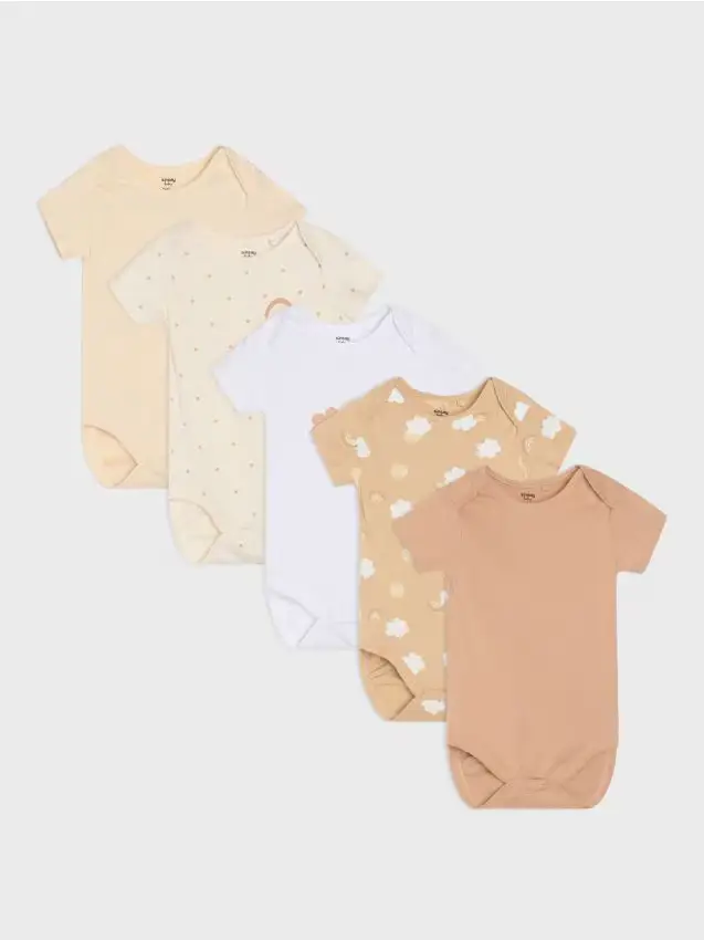 Confezione da 5 body - bianco