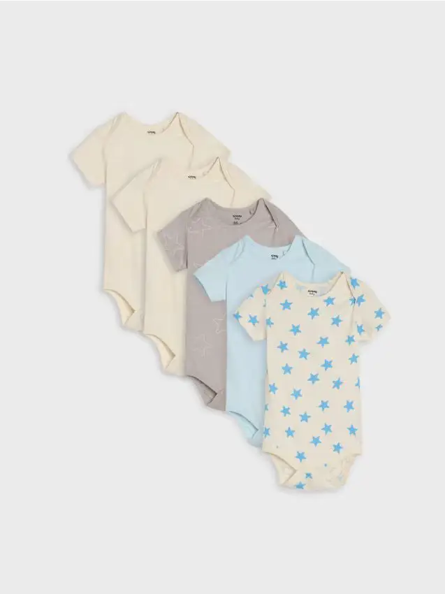 Confezione da 5 body - panna