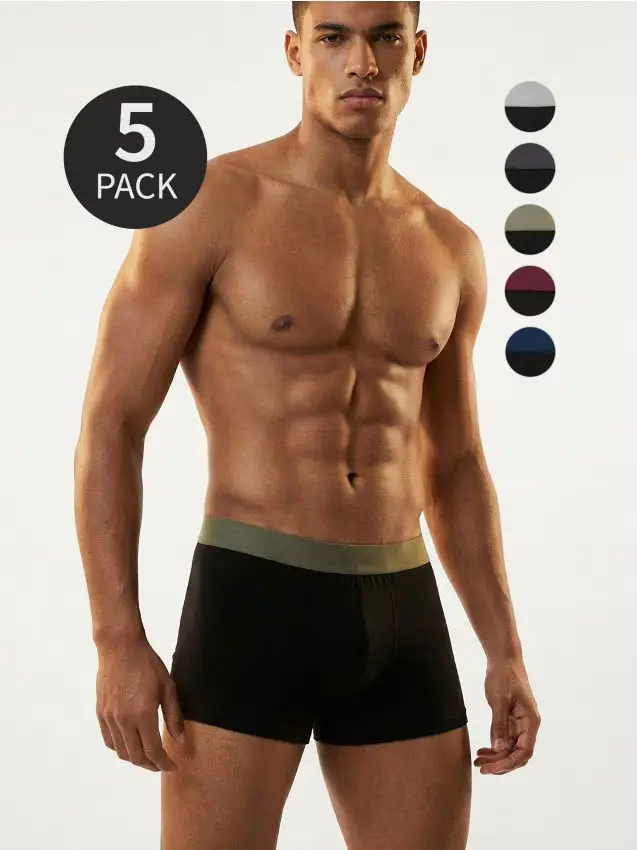 Confezione da 5 boxer - nero