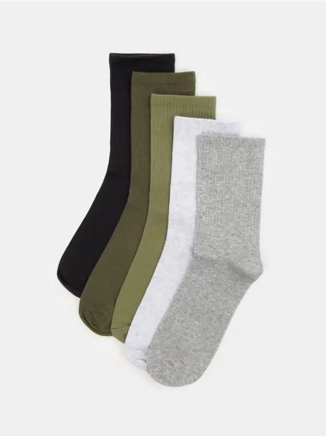 Confezione da 5 paia di calze in misto cotone - multicolor