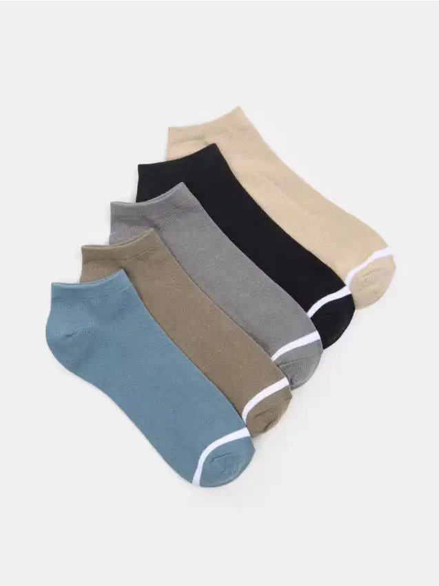 Confezione da 5 paia di calze in misto cotone - multicolor