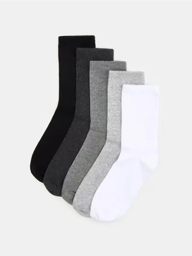 Confezione da 5 paia di calze in misto cotone - multicolor