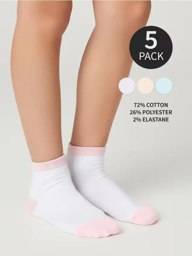 Confezione da 5 paia di calze - multicolor