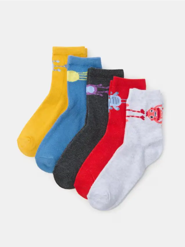 Confezione da 5 paia di calze - multicolor