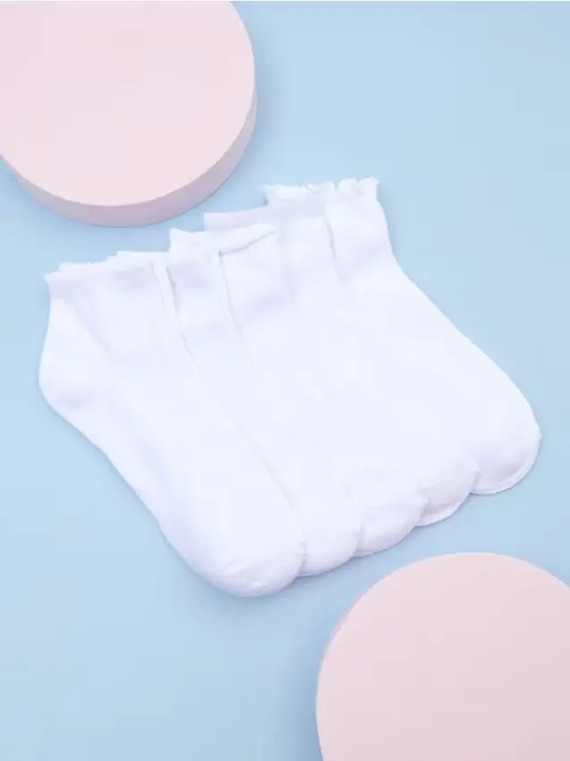 Confezione da 5 paia di calze - panna