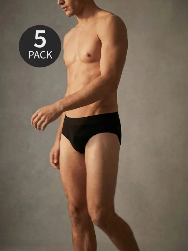 Confezione da 5 paia di slip - nero