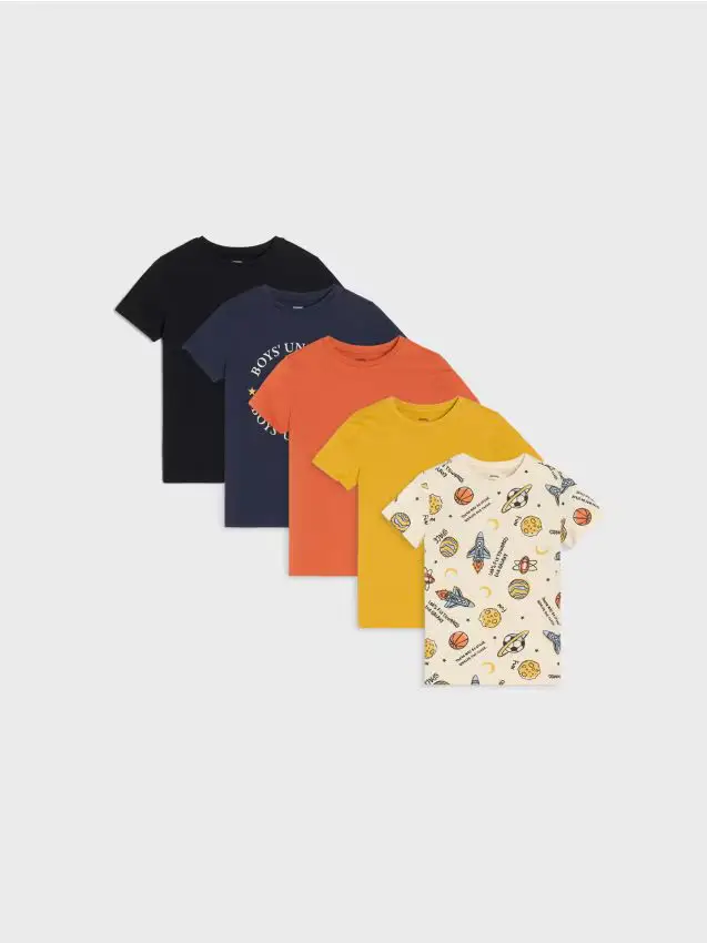 Confezione da 5 t-shirt - blu scuro