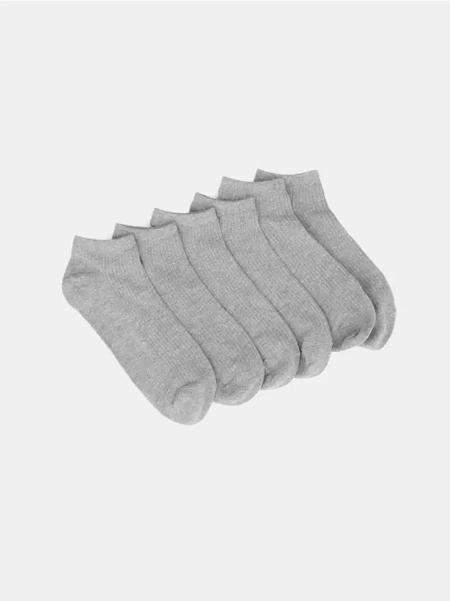 Confezione da 7 paia di calze - grigio chiaro
