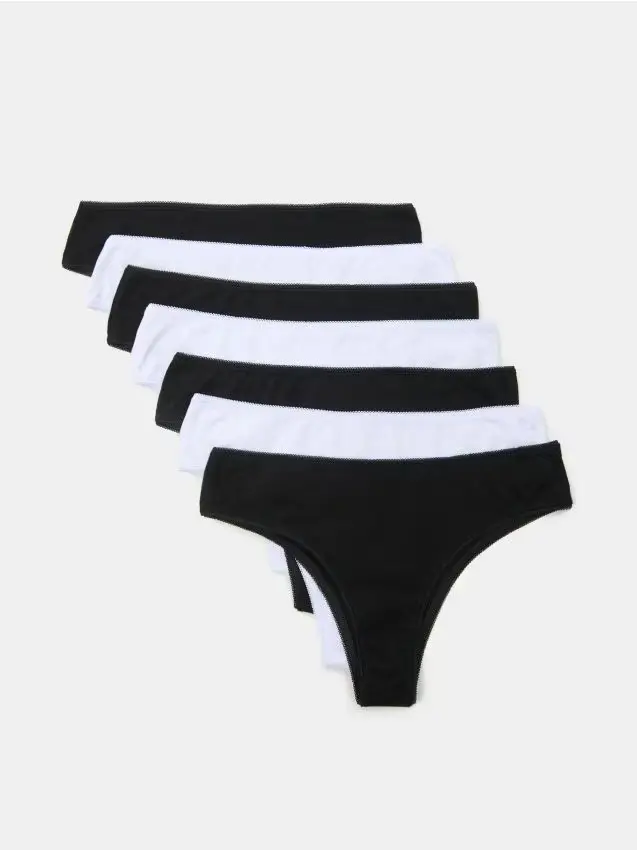 Confezione da 7 paia di slip alla brasiliana - multicolor