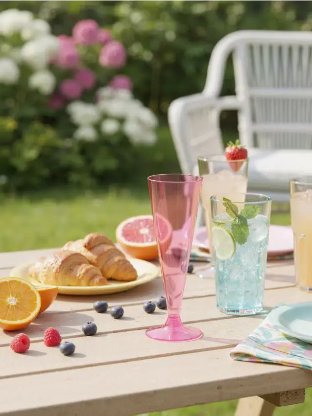 Confezione da 8 bicchieri - rosa pastello