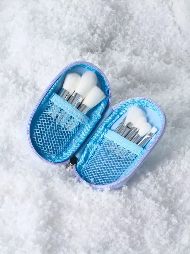 Confezione da 9 pennelli per il make-up - blu pallido