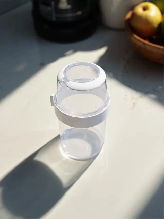 Contenitore in due pezzi con coperchio - bianco