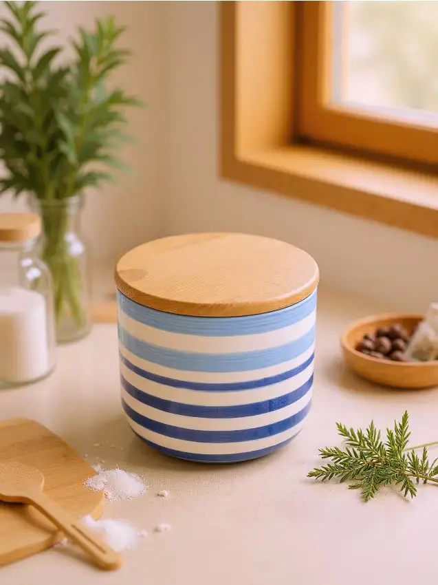 Contenitore per alimenti con coperchio - cobalto