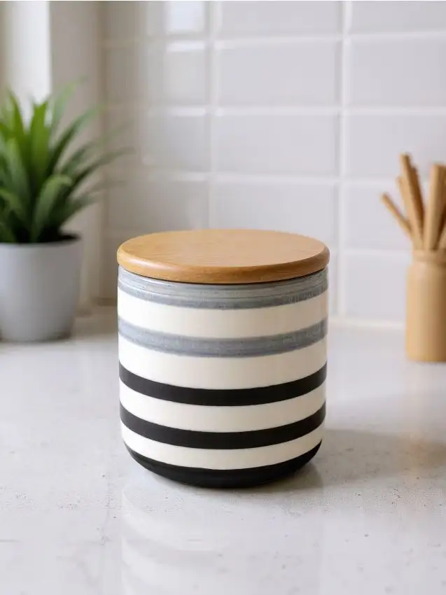 Contenitore per alimenti con coperchio - nero