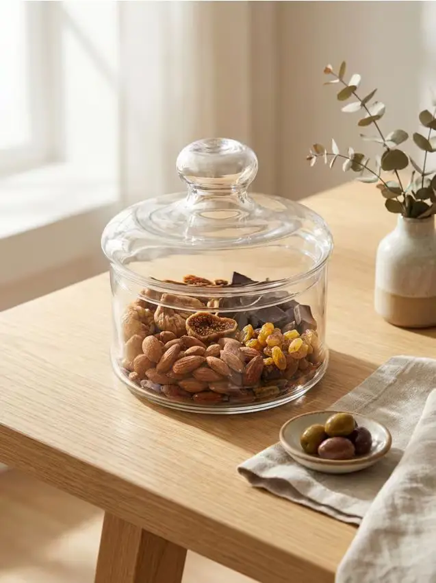 Contenitore per alimenti in vetro con coperchio - clear