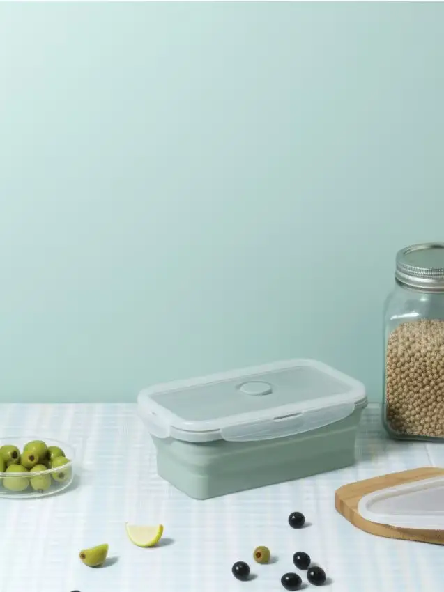 Contenitore per alimenti pieghevole - verde pallido