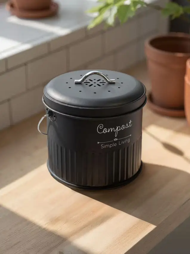 Contenitore per compost - nero