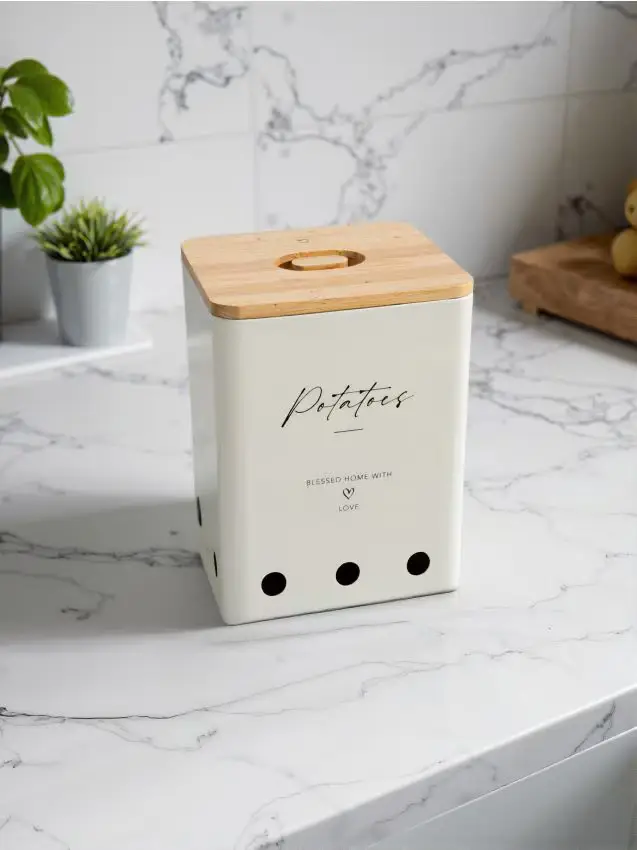 Contenitore per patate - bianco