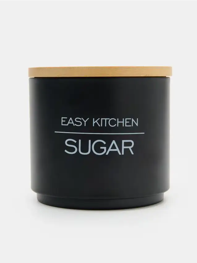 Contenitore per zucchero - nero