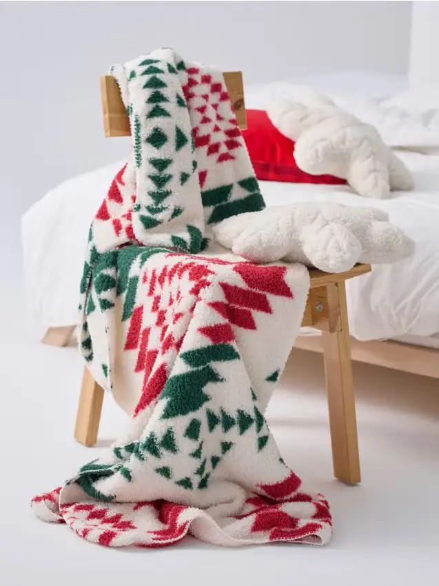 Coperta con motivo invernale - multicolor