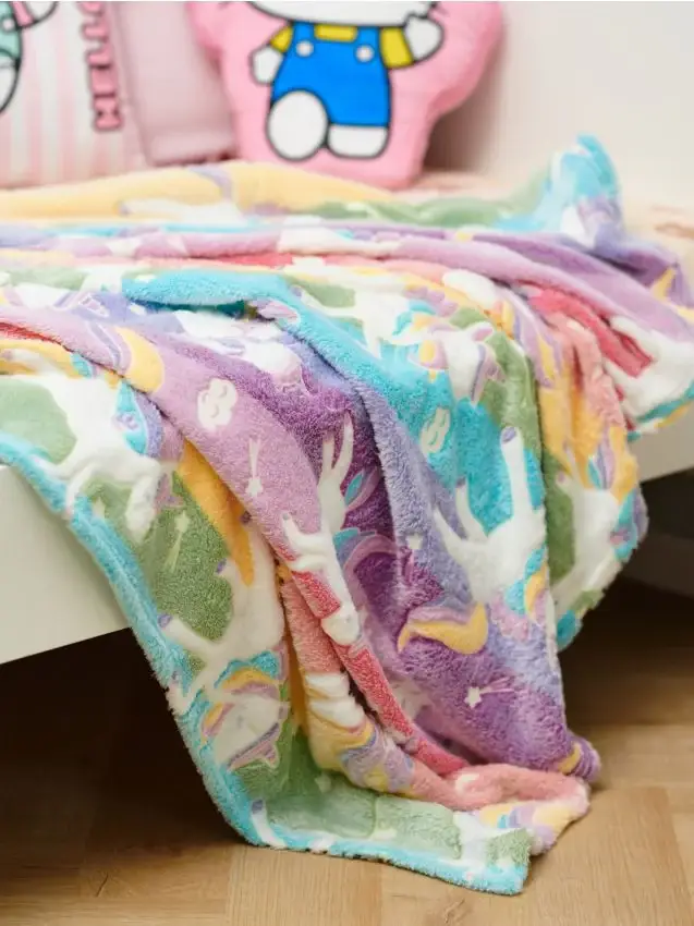 Coperta con stampa fluorescente - multicolor