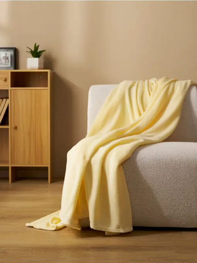 Coperta liscia - giallo chiaro