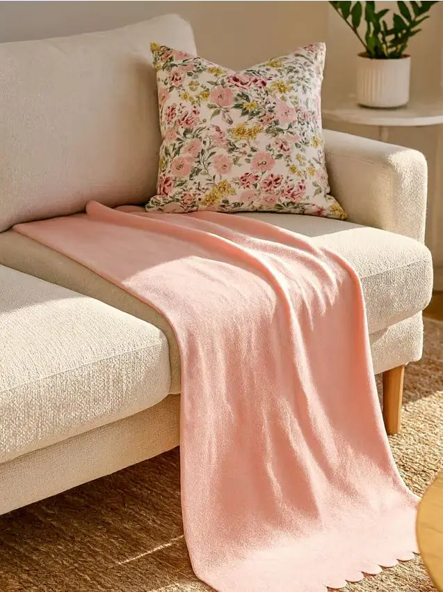 Coperta - rosa pastello