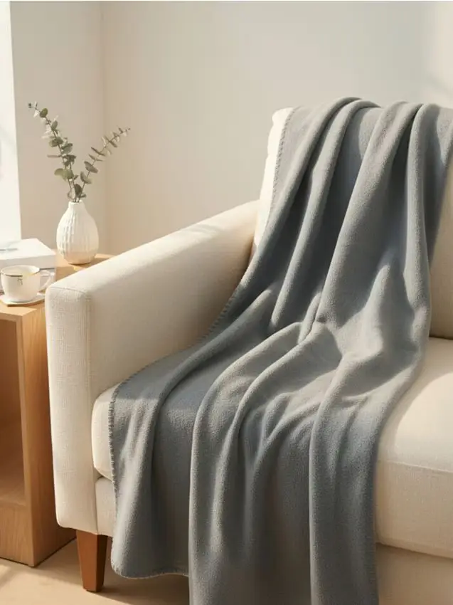 Coperta tinta unita - grigio scuro