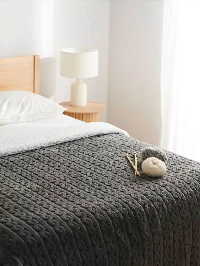 Copriletto - grigio scuro