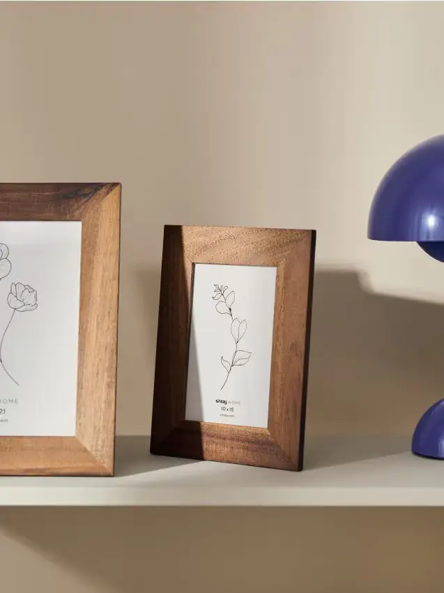 Cornice per foto con legno - beige