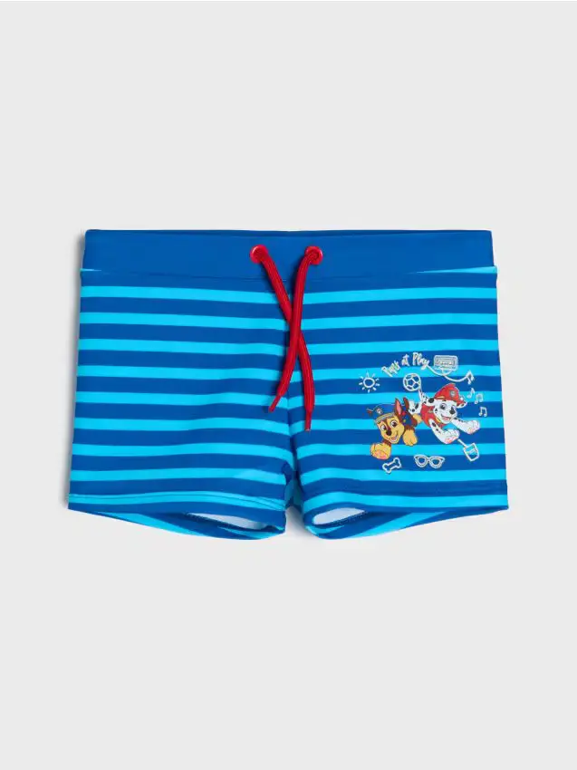 Costume da bagno a righe con laccetto PAW Patrol - multicolor