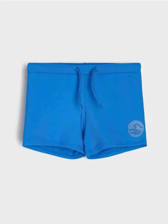 Costume da bagno tinta unita - azzurro