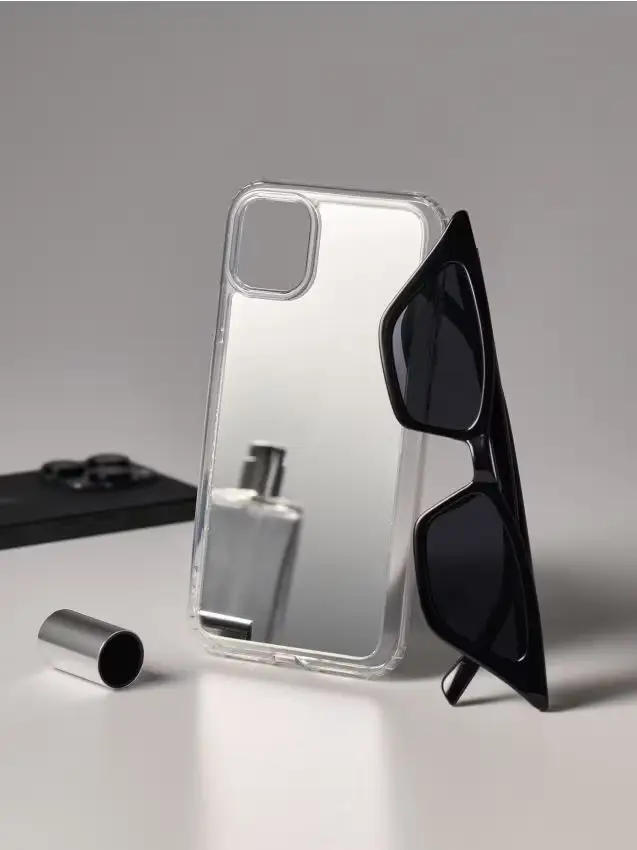 Cover a specchio per iPhone 11/XR - bianco