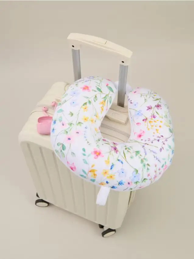 Cuscino da viaggio con motivo floreale - multicolor