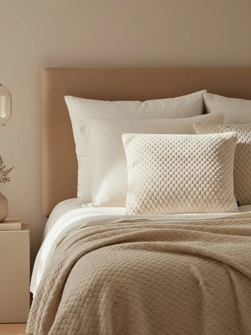 Cuscino decorativo - beige miniatura 5