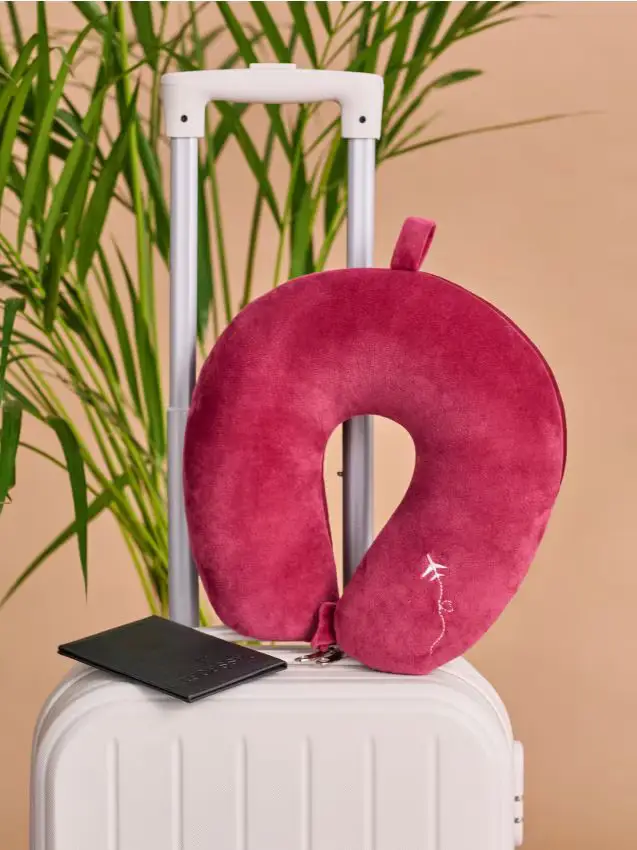 Cuscino per il collo - bordeaux
