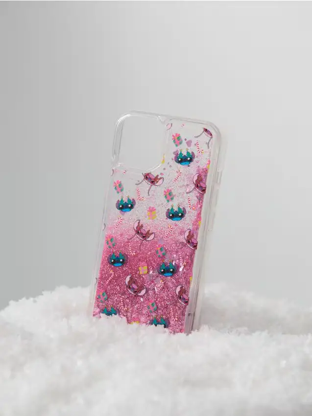 Custodia per iPhone 13/14 Stitch - rosa