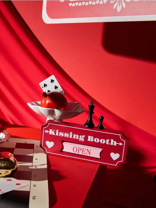 Decorazione di San Valentino da appoggio - rosso