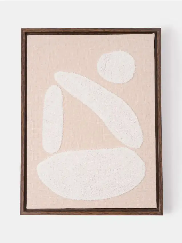 Decorazione murale strutturata - beige