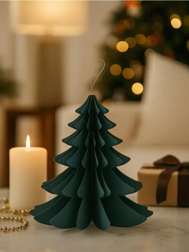 Decorazione natalizia a forma di albero di Natale - blu
