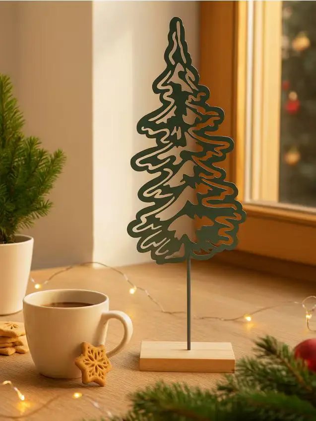 Decorazione natalizia a forma di albero di Natale - verde pallido